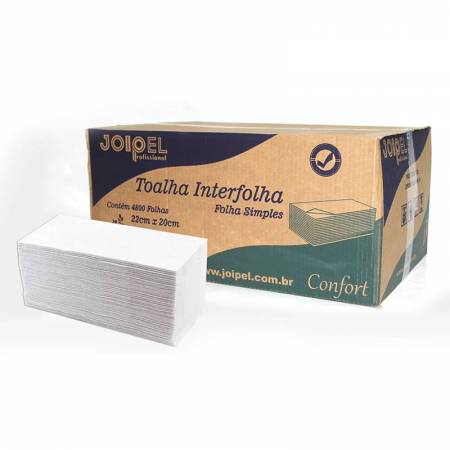 Papel Toalha Interfolhado Folha Simples - Confort